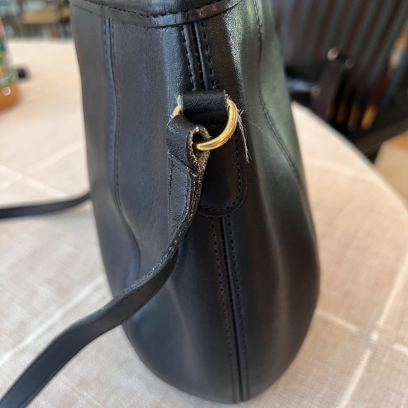 Coach Vintage Small Framed Pouch Crossbody 9990 (Black) - Picture 9 of 10